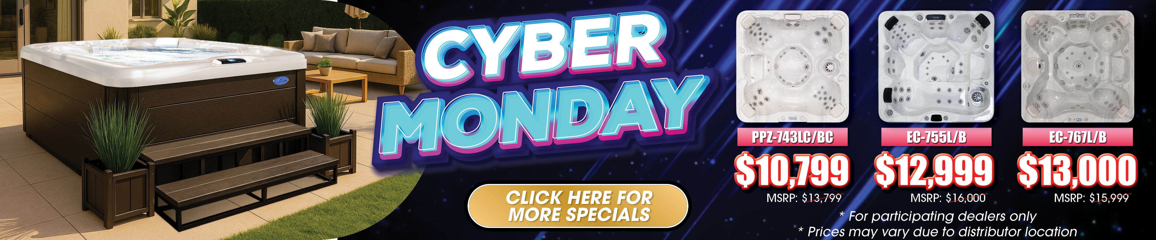 Calspas hot tub being used in a family setting - Meriden